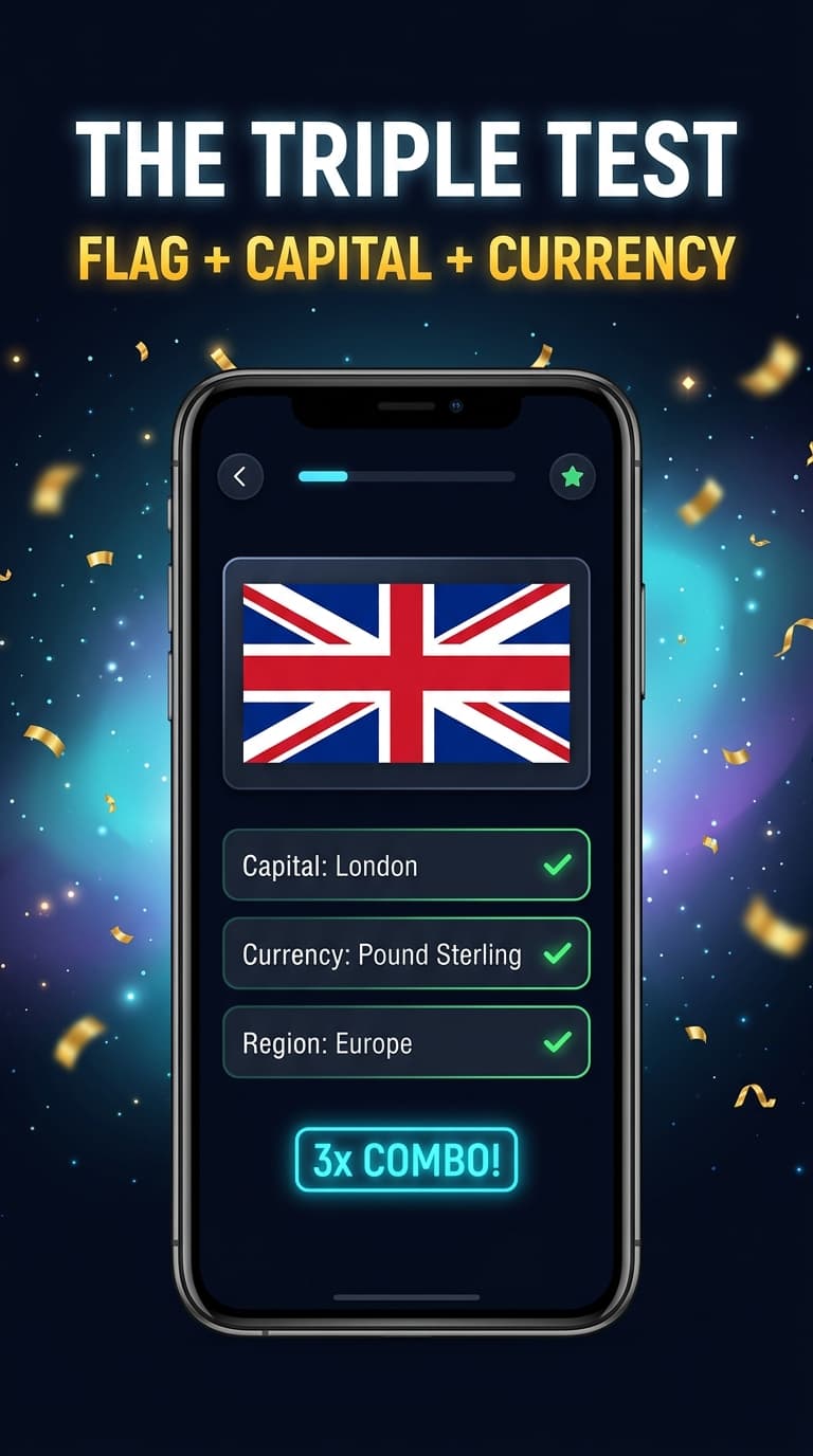 GeoDash Triple Test combo mode challenge screen